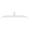 Ekena Millwork Portland Architectural Grade PVC Gable Bracket, 60"W x 12 1/2"H x 4"D x 4"F, 5/12 Pitch GBP060X13X0404POR00 - alternate 5
